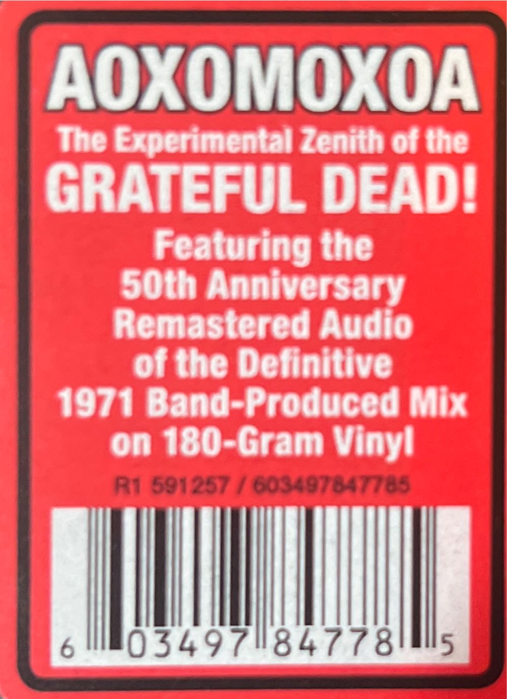 Aoxomoxoa - Grateful Dead, The (12” - 38) music collectible - Main Image 3