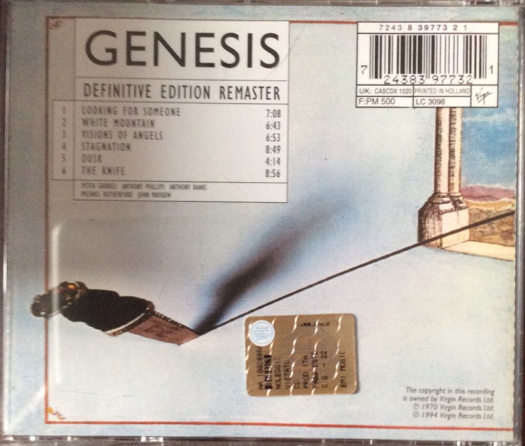 Trespass - Genesis (CD - 42:35) music collectible [Barcode 724383977321] - Main Image 2