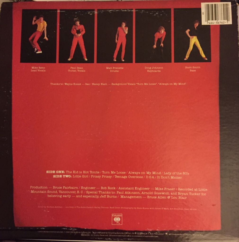Loverboy - Loverboy (12” - 40) music collectible [Barcode 074643676212] - Main Image 2