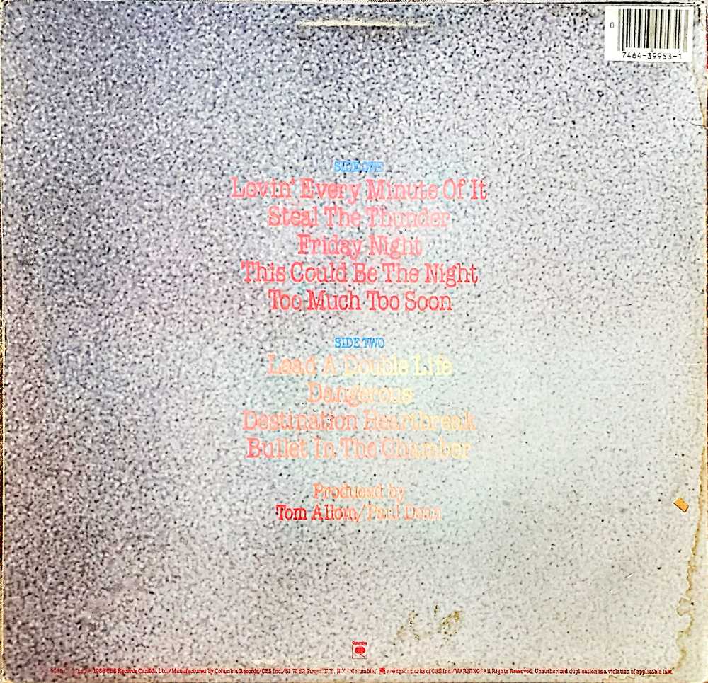 Lovin Every Minute Of It - Loverboy (12” - 3819) music collectible - Main Image 2