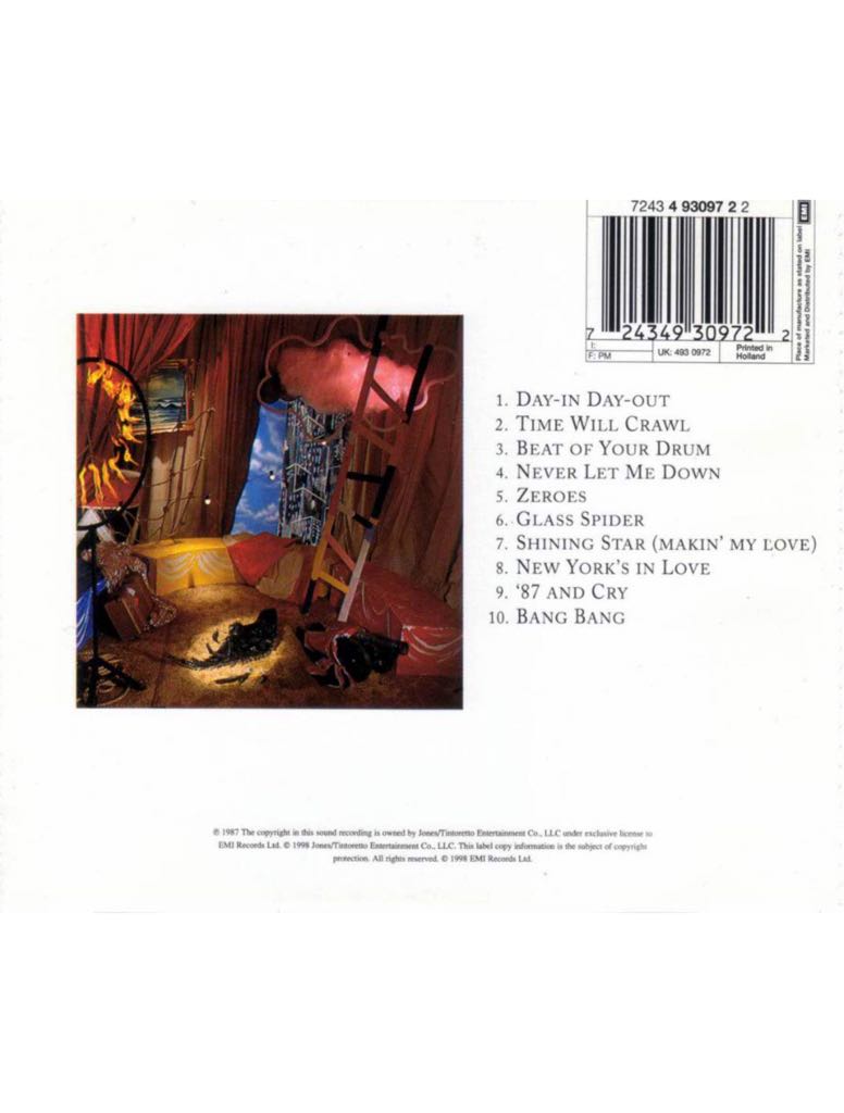 Never Let Me Down - David Bowie (MP3 - 44) music collectible [Barcode 077774667722] - Main Image 2