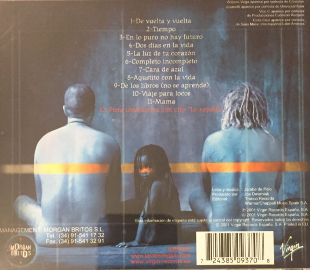 De Vuelta y Vuelta - Jarabe De Palo (CD) music collectible [Barcode 724385093708] - Main Image 2