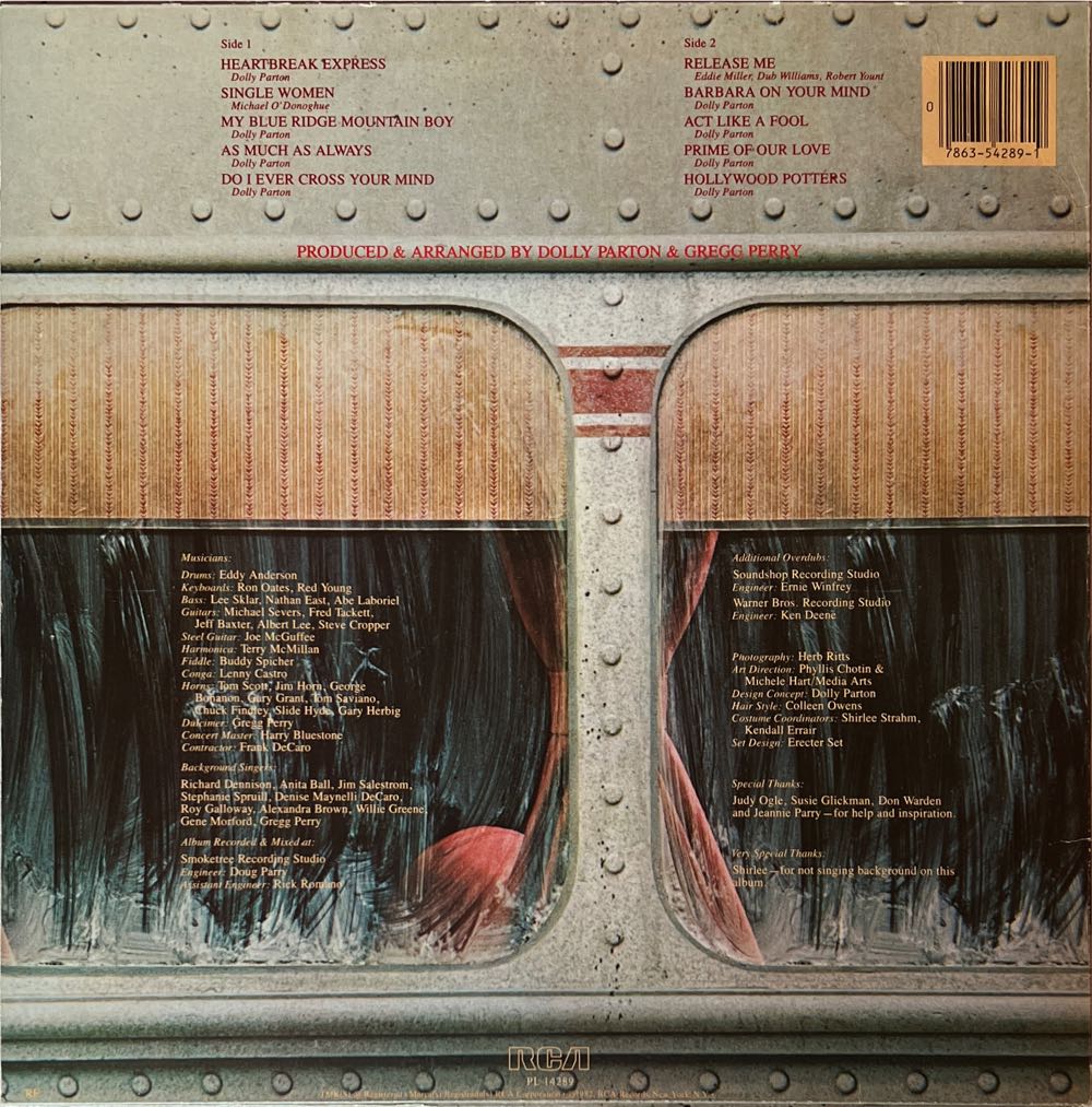 Heartbreak Express - Parton, Dolly (12” - 32) music collectible [Barcode 078635428919] - Main Image 2