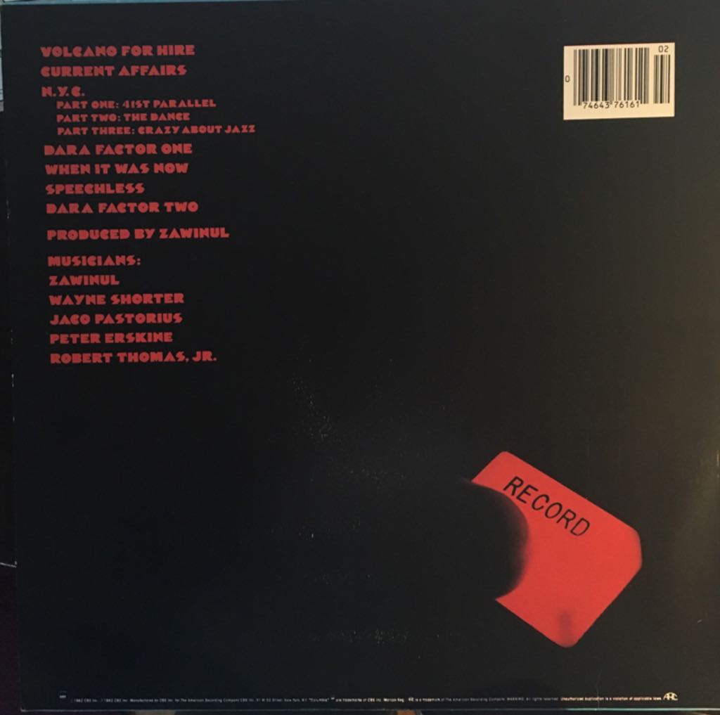 Weather Report - Weather Report (12” - 42) music collectible - Main Image 2