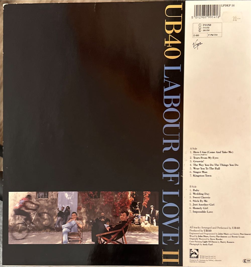 Labour of love II - UB40 (CD - 37) music collectible [Barcode 5012981991418] - Main Image 2