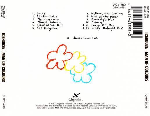 Man Of Colours - Icehouse (CD) music collectible [Barcode 094632159229] - Main Image 2