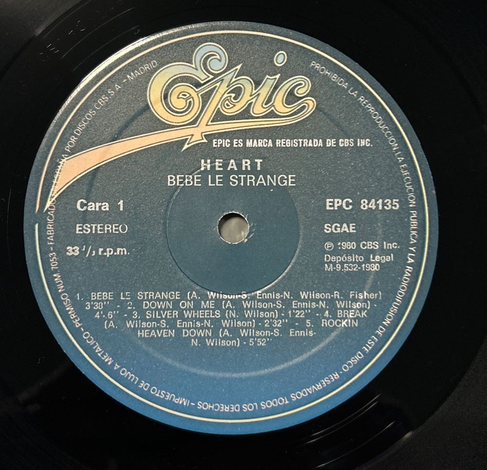 Bebe Le Strange - Heart (12”) music collectible [Barcode 1077674637114] - Main Image 3