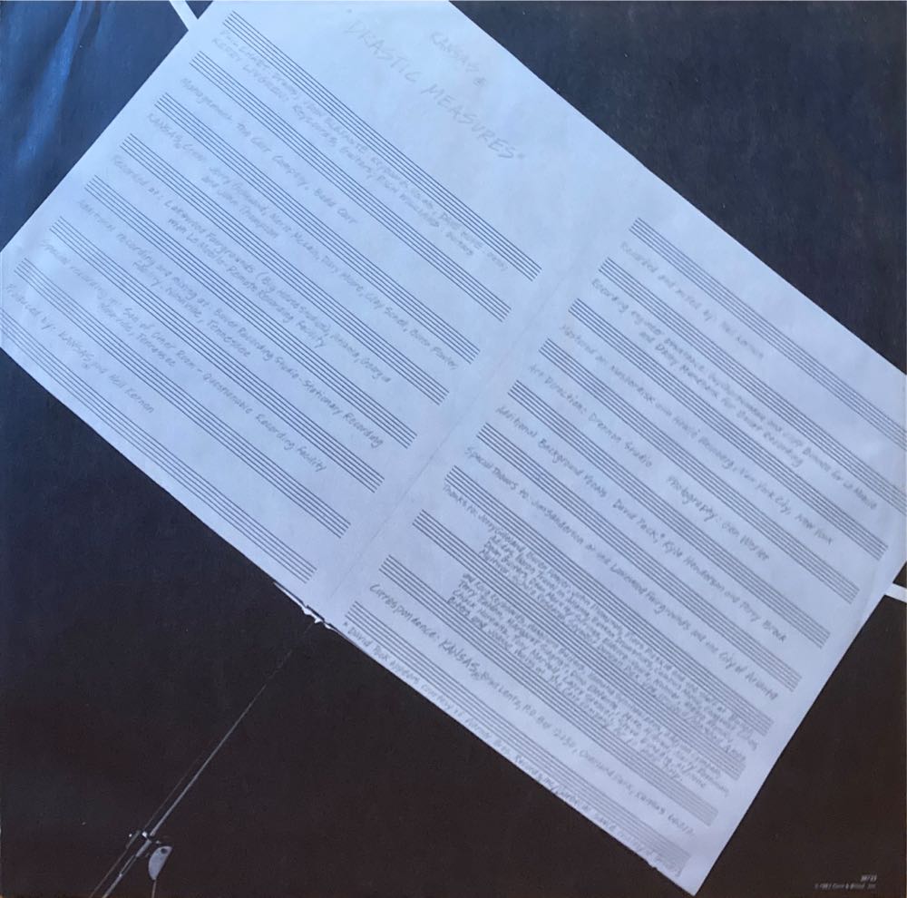 Kansas - Drastic Measures - Kansas (12”) music collectible [Barcode 074643873314] - Main Image 4