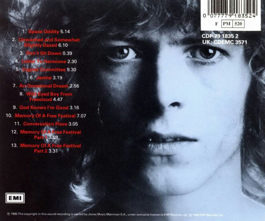 Space Oddity - David Bowie (CD) music collectible [Barcode 0077779183524] - Main Image 2