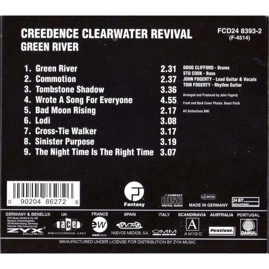 Green River - Creedence Clearwater Revival (CD - 29) music collectible [Barcode 090204021345] - Main Image 2