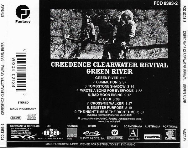 Green River - Creedence Clearwater Revival (CD - 29) music collectible [Barcode 090204021345] - Main Image 3