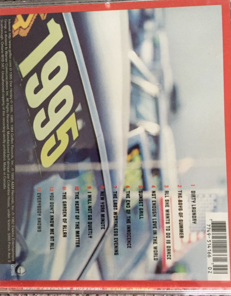 Actual Miles - Don Henley (CD) music collectible [Barcode 777495141661] - Main Image 2