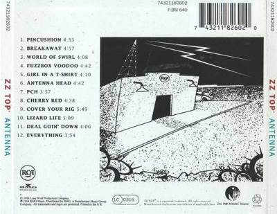 Antenna - ZZ Top (CD - 5445) music collectible [Barcode 743211826020] - Main Image 2