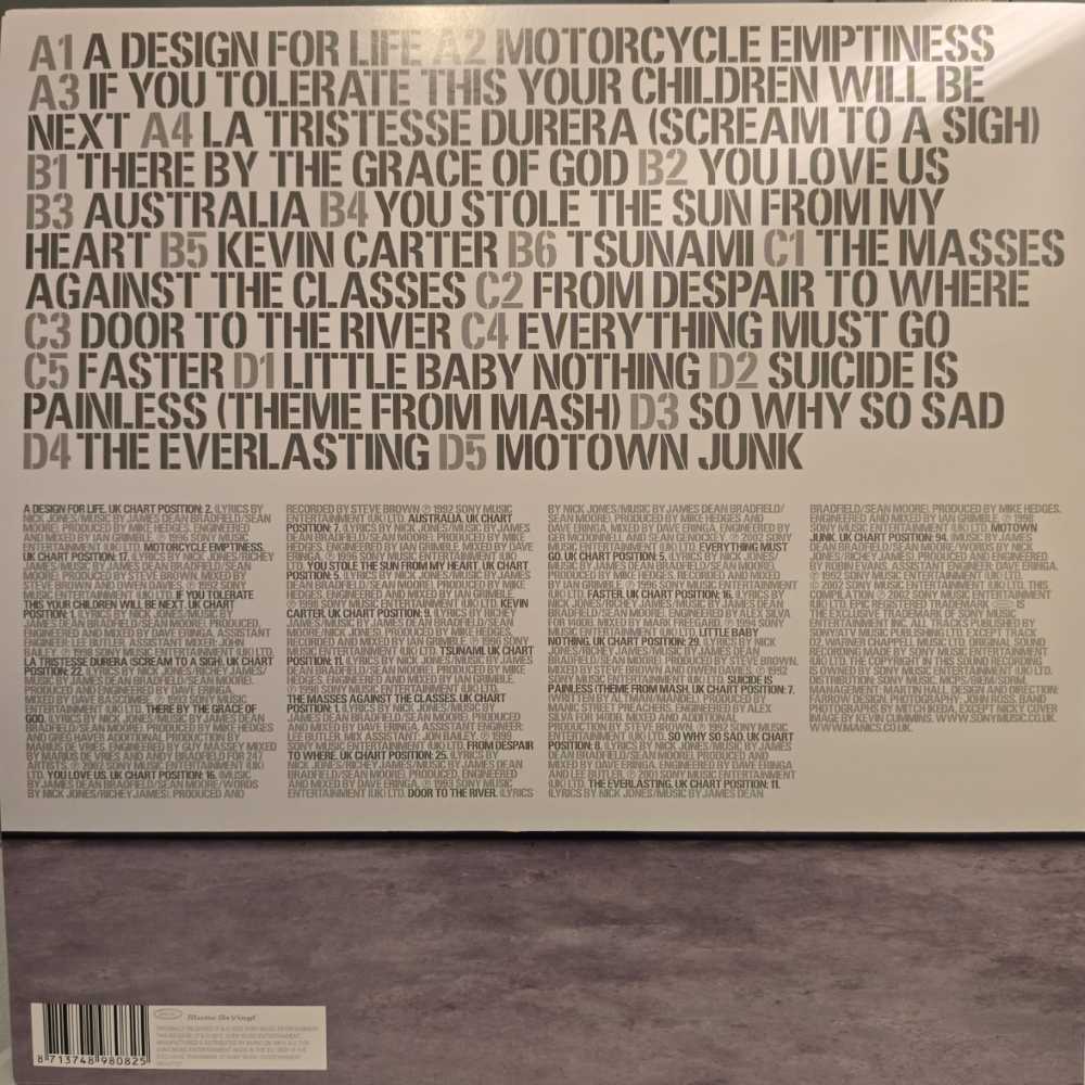 Forever Delayed - Manic Street Preachers (12”) music collectible [Barcode 8713748980825] - Main Image 2