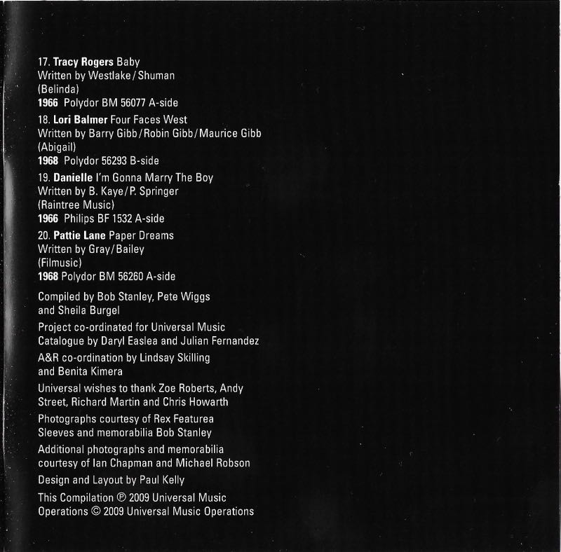 The Girls Are At It Again (UK Beat Girls 1964-1969) - Various Artists (CD) music collectible [Barcode 602498410943] - Main Image 4