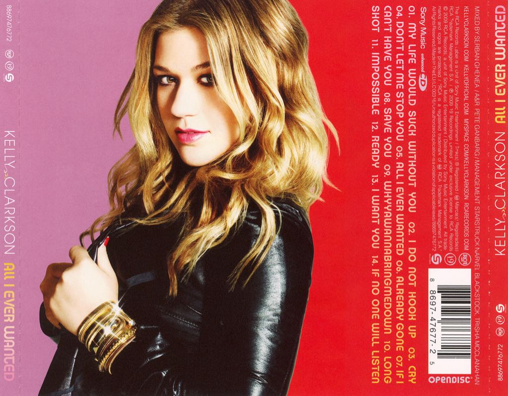 All I Ever Wanted - Kelly Clarkson (CD - 50) music collectible - Main Image 2