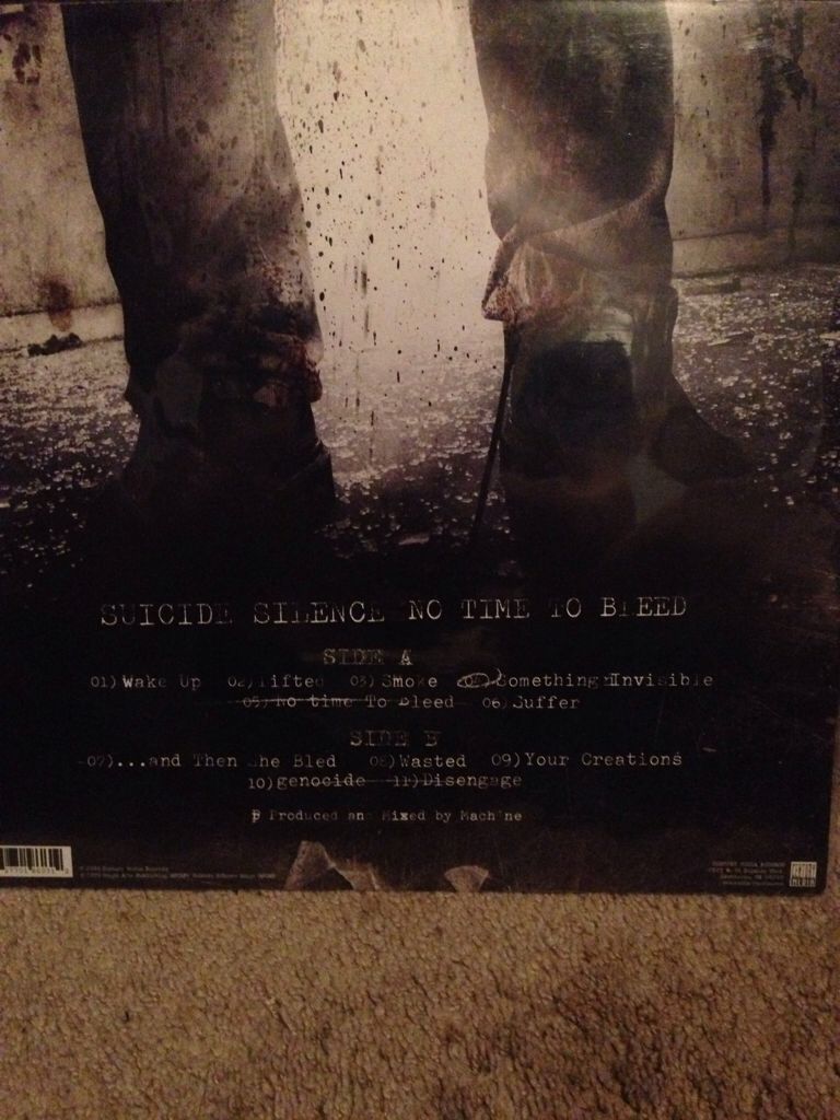 No Time To Bleed - Suicide Silence (12”) music collectible - Main Image 2