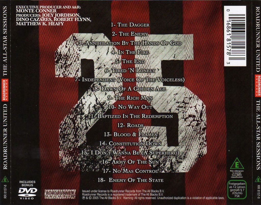 Roadrunner United: The All-Star Sessions - Various Artists (CD) music collectible [Barcode 016861815721] - Main Image 2