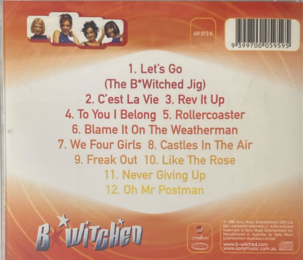B*Witched - B*Witched (CD) music collectible [Barcode 9399700059595] - Main Image 2