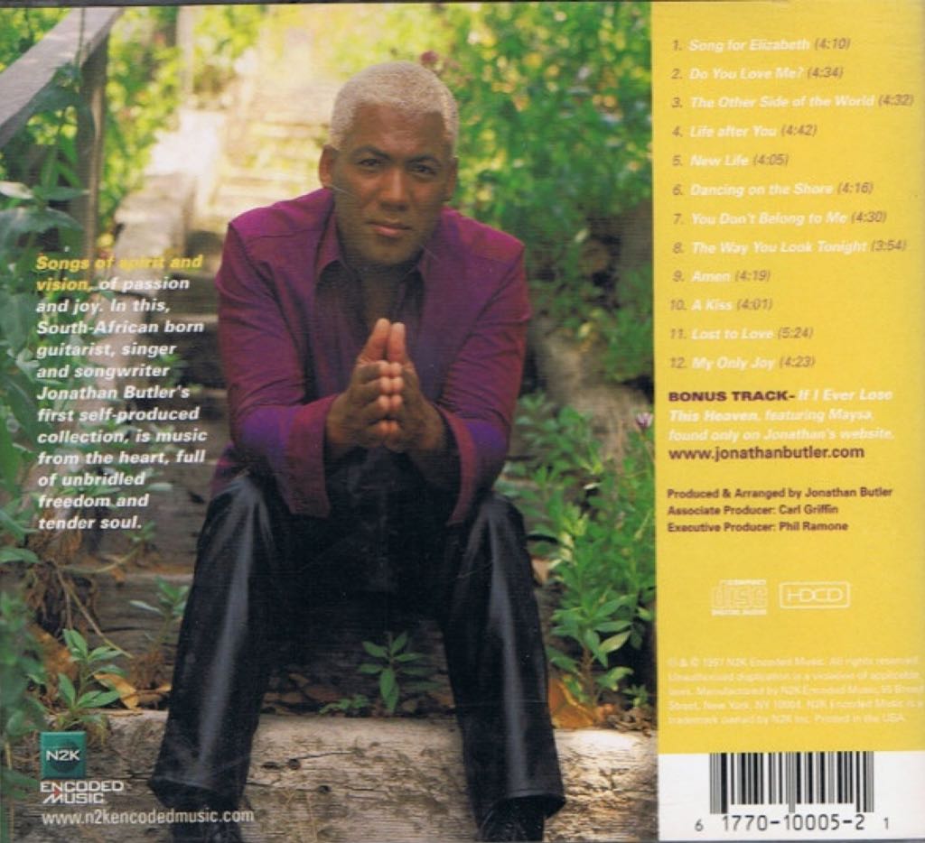1997 - Do You Love Me? - Jonathan Butler (CD) music collectible [Barcode 617701000521] - Main Image 2