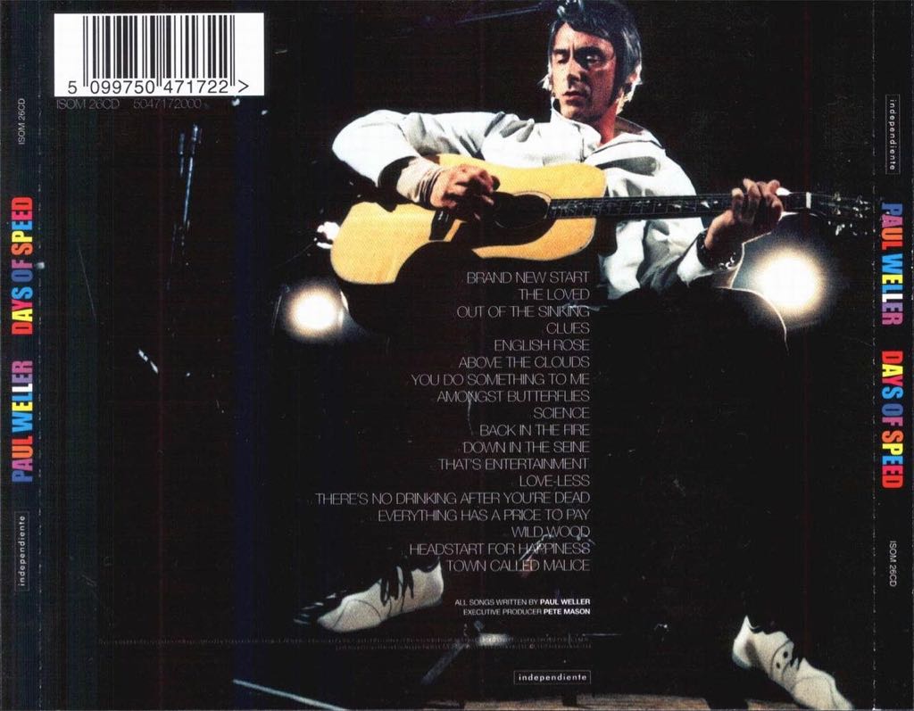 Days Of Speed - Weller, Paul (CD - 6841) music collectible [Barcode 5099750471722] - Main Image 2