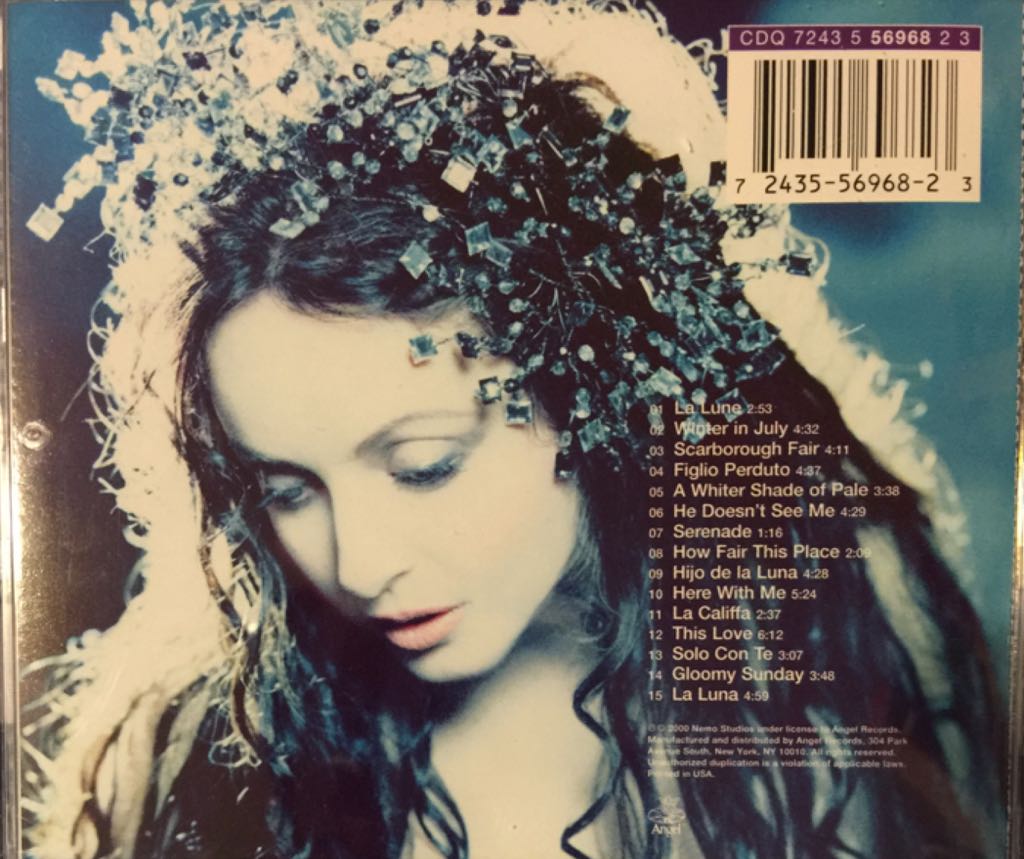 La Luna - Sarah Brightman (CD - 61) music collectible [Barcode 724355696823] - Main Image 2