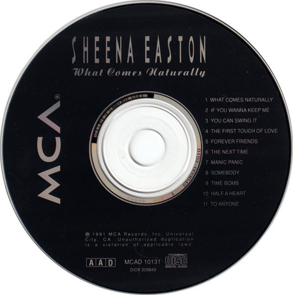 What Comes Naturally - Sheena Easton (CD - 49) music collectible [Barcode 008811013127] - Main Image 3