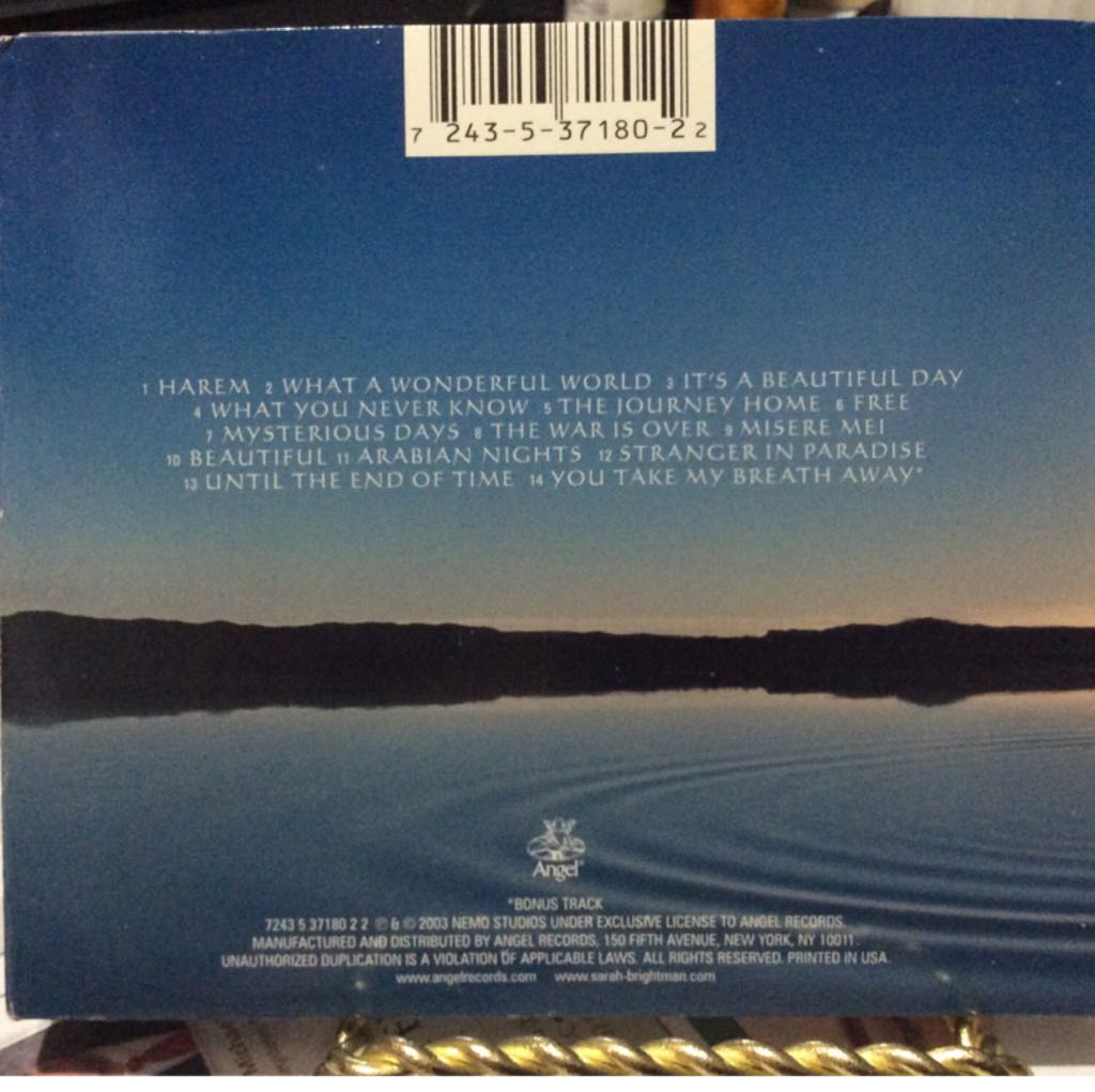 Harem - Sarah Brightman music collectible - Main Image 2