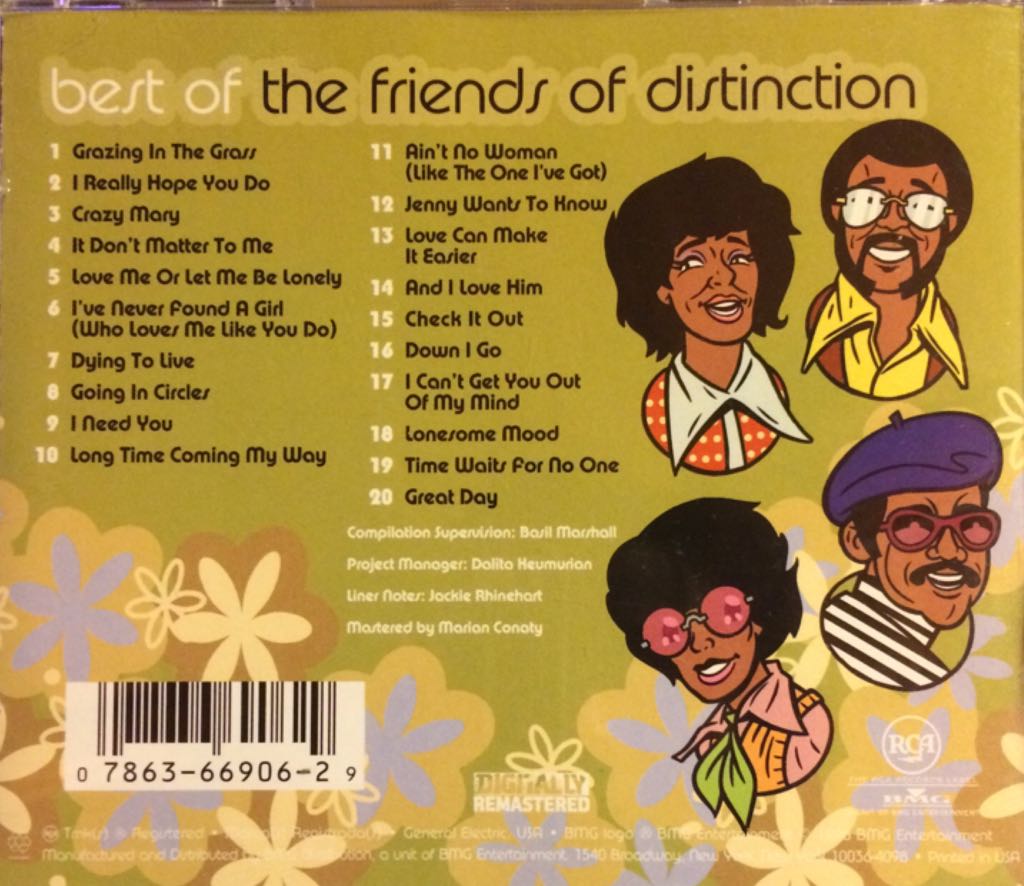 Best of the Friends of Distinction - Friends of Distinction (CD) music collectible [Barcode 078636690629] - Main Image 2