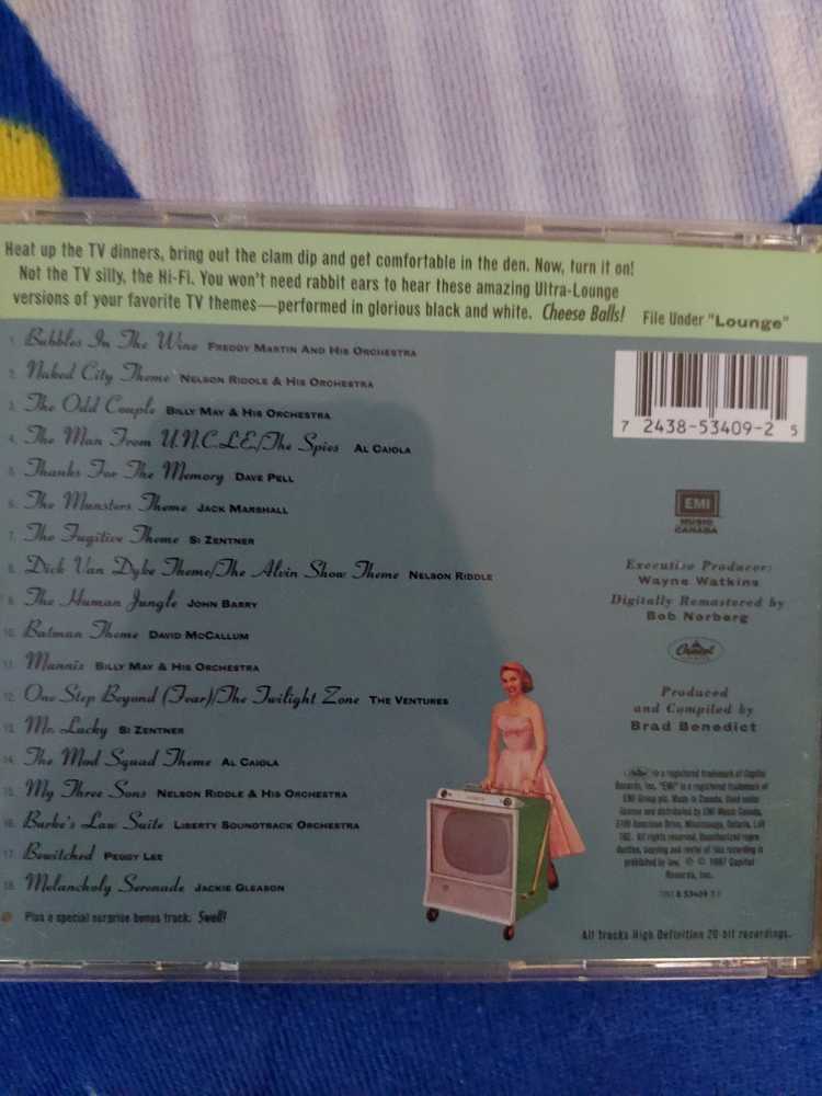 Ultra-Lounge - TV Town Vol. 13 - Various Ultra Lounge (CD) music collectible [Barcode 724385340925] - Main Image 2