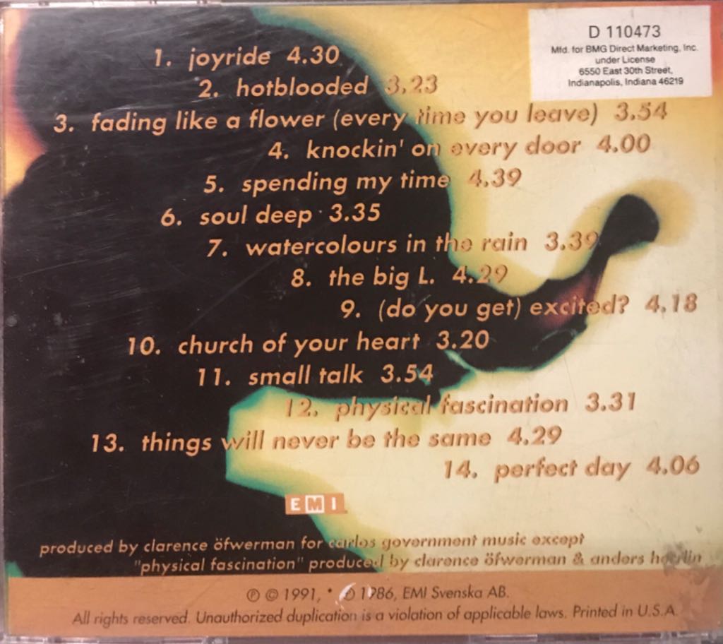 ROXETTE Joyride - Roxette (12”) music collectible - Main Image 2