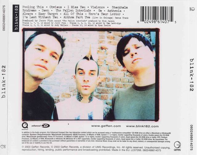 Blink 182 - Blink-182 (CD) music collectible - Main Image 2