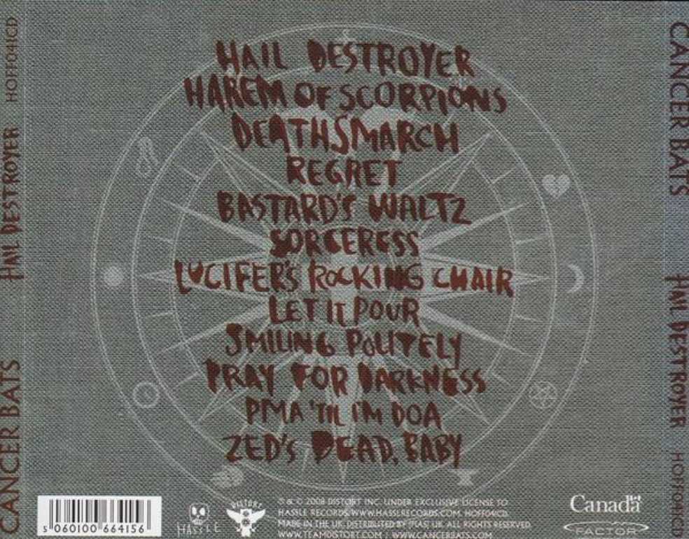 Hail Destroyer - Cancer Bats (CD) music collectible [Barcode 039841468229] - Main Image 2