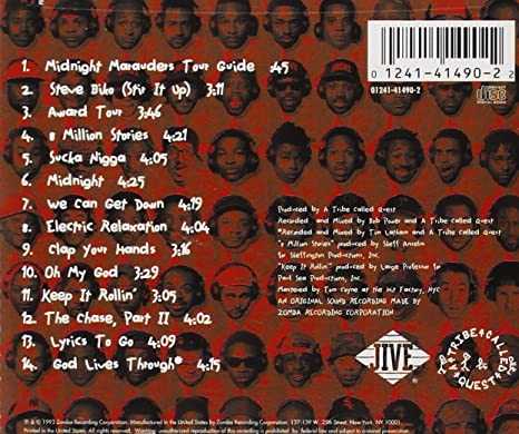 Midnight Marauders - A Tribe Called Quest (CD) music collectible [Barcode 012414149022] - Main Image 2