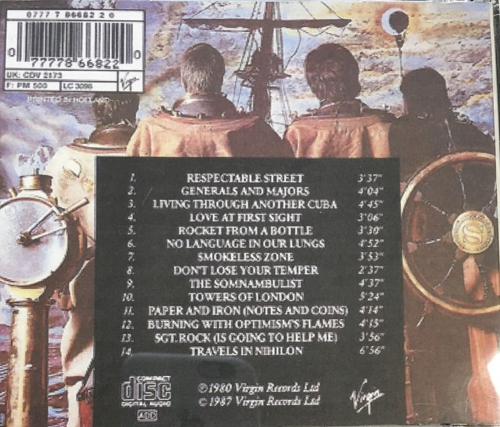 Black Sea - XTC (CD - 60) music collectible [Barcode 077778668220] - Main Image 2