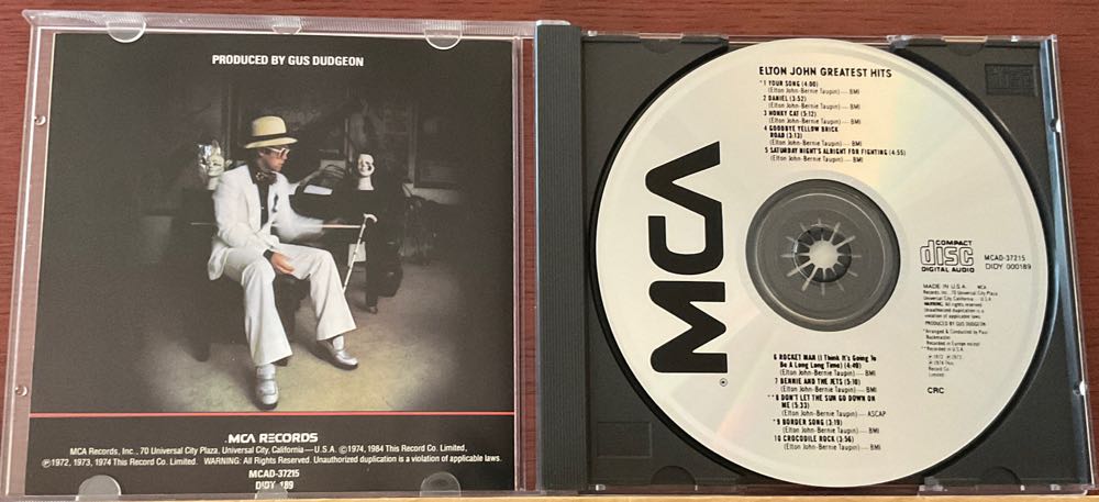 Greatest Hits - John,  Elton (CD - 48) music collectible [Barcode 777499011991] - Main Image 3