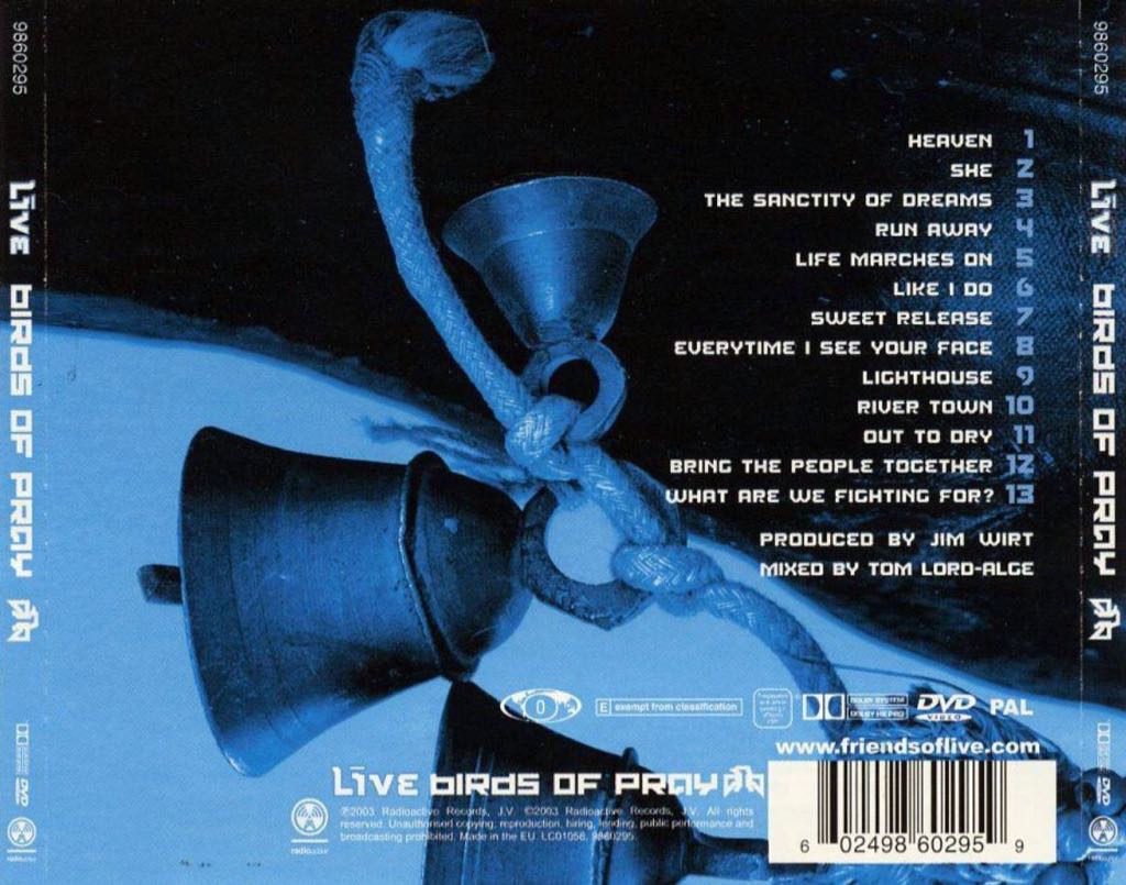 Birds Of Pray - Live (CD - 44:20) music collectible [Barcode 008811324124] - Main Image 2