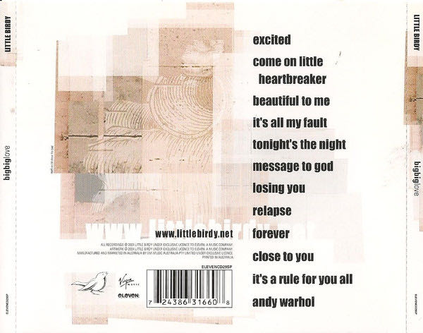 Bigbiglove (2 CD limited edition) - Little Birdy (CD) music collectible [Barcode 724386316608] - Main Image 2