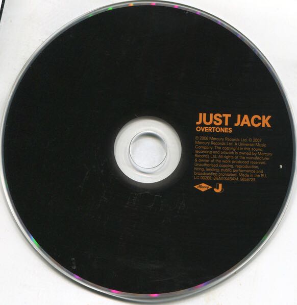 Overtones - Just Jack - Just Jack (CD - 63) music collectible [Barcode 602517238480] - Main Image 4