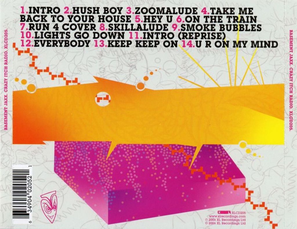Crazy Itch Radio - Basement Jaxx (CD) music collectible [Barcode 634904020521] - Main Image 2