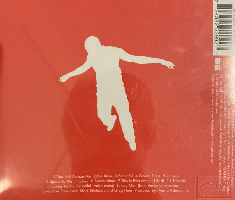 Lift - Audio Adrenaline (CD) music collectible [Barcode 724382529927] - Main Image 2