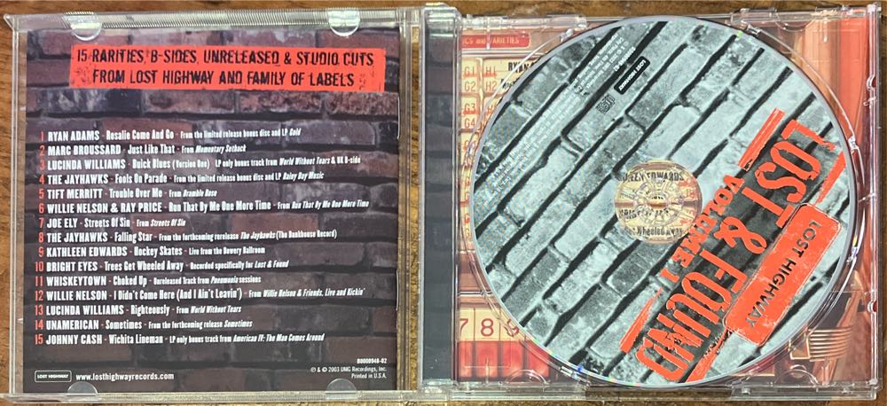 Lost Highway: Lost and Found Volume 1 - Various Artists (CD) music collectible [Barcode 602498606049] - Main Image 3