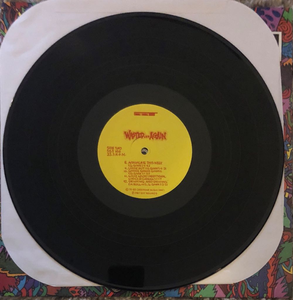 Wasted Again - Black Flag (12” - 33) music collectible [Barcode 018861016610] - Main Image 3