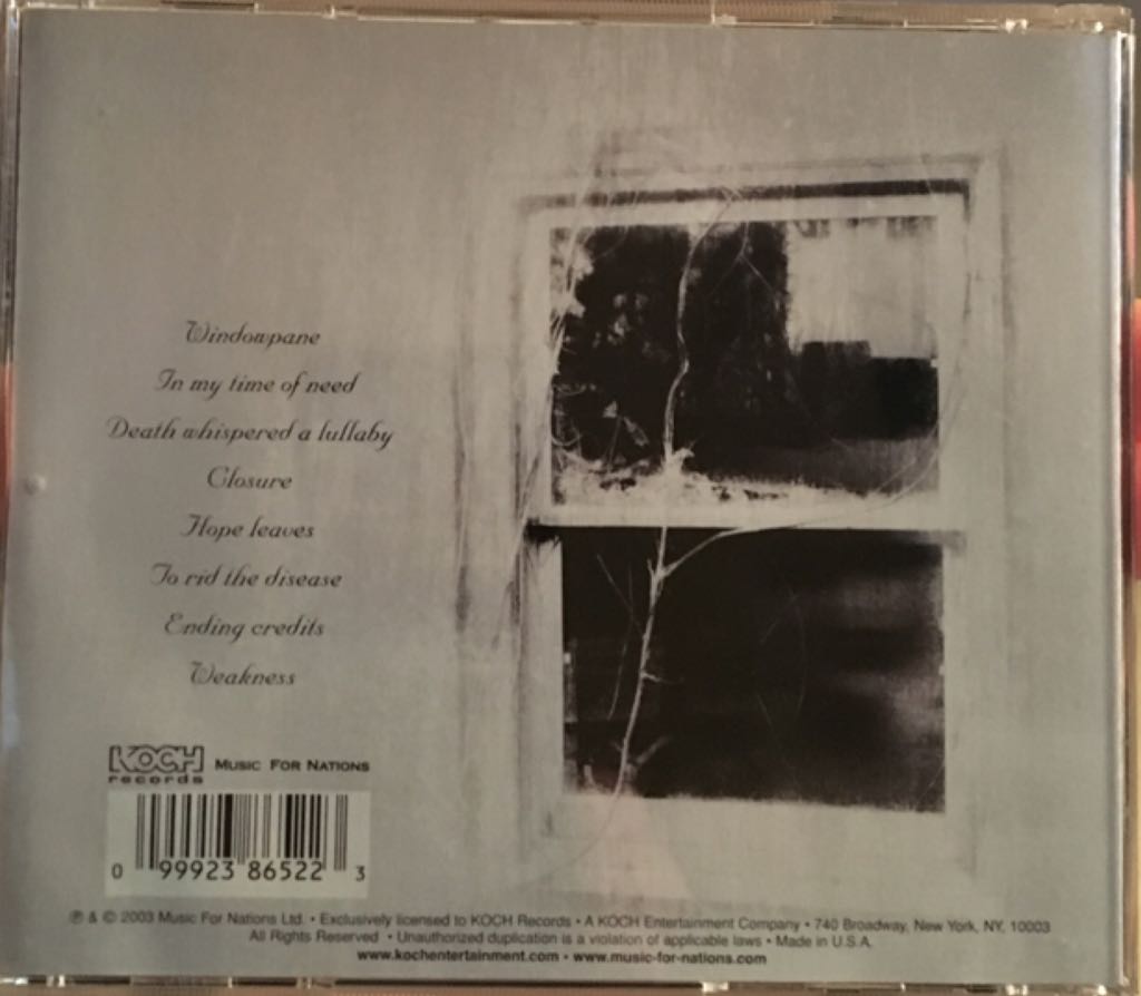 Damnation - Opeth (CD-R - 43) music collectible [Barcode 099923865223] - Main Image 2