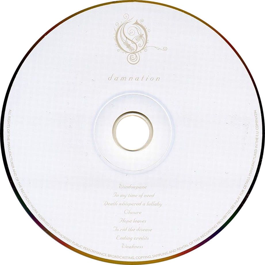 Damnation - Opeth (AAC - 43) music collectible - Main Image 2