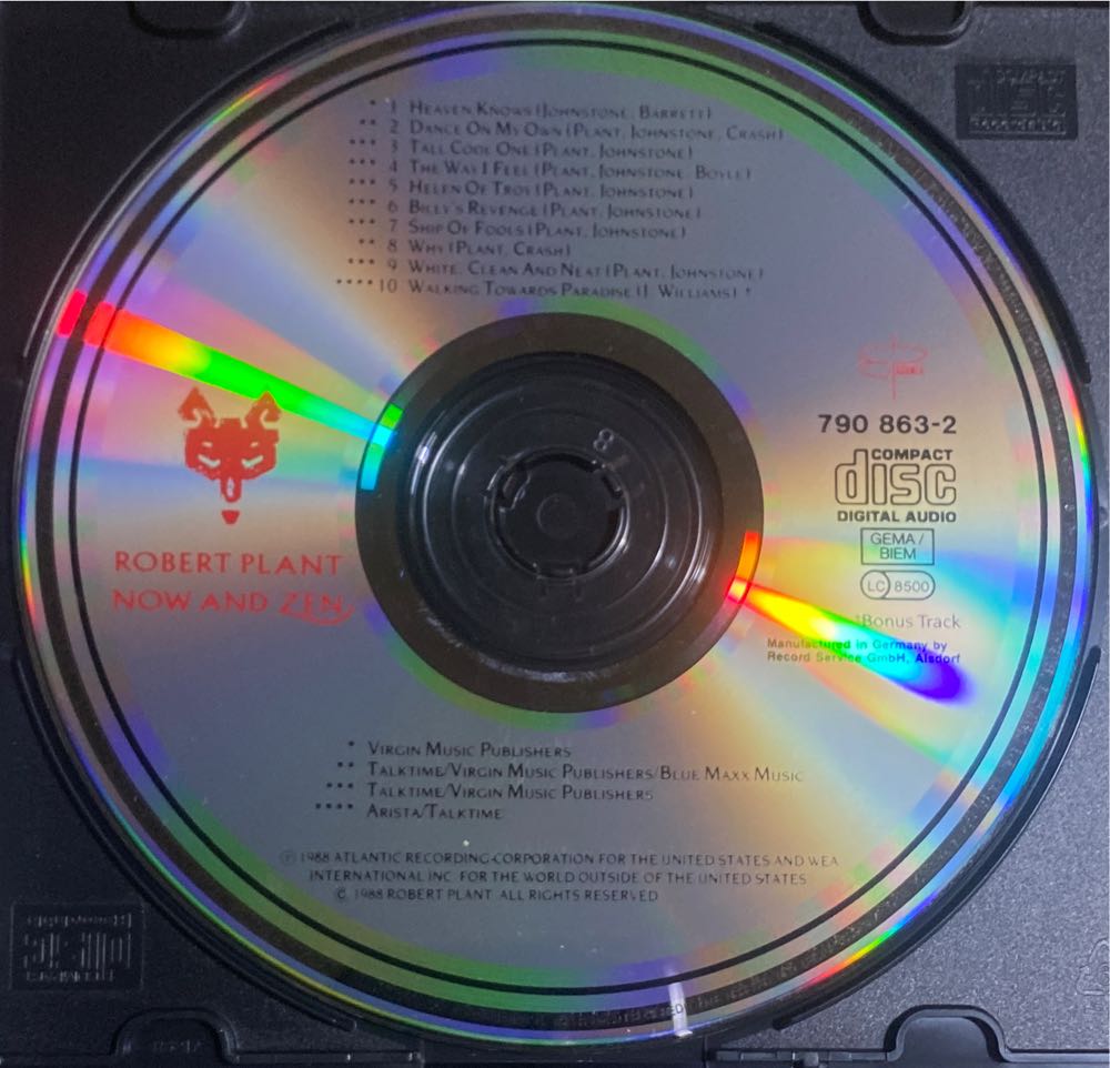 4. Now And Zen - Plant, Robert (CD) music collectible - Main Image 2