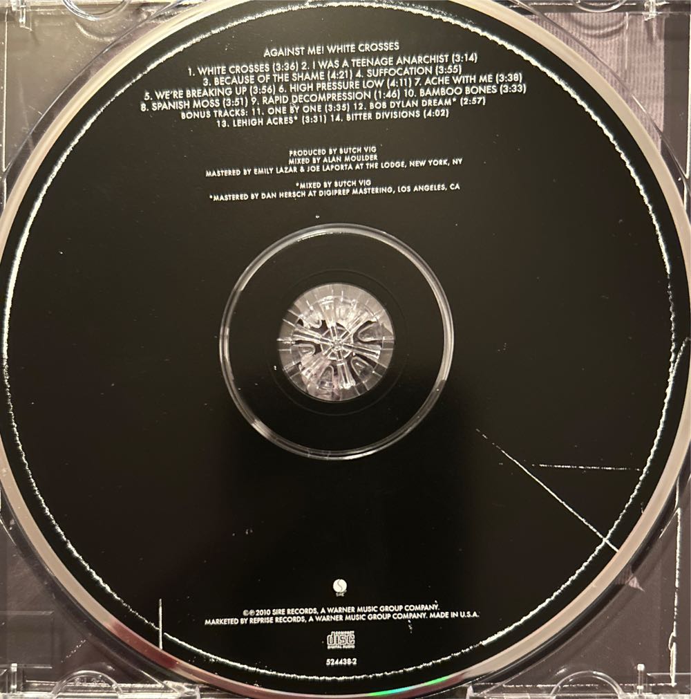 White Crosses - Against Me! (CD) music collectible [Barcode 093624965640] - Main Image 3