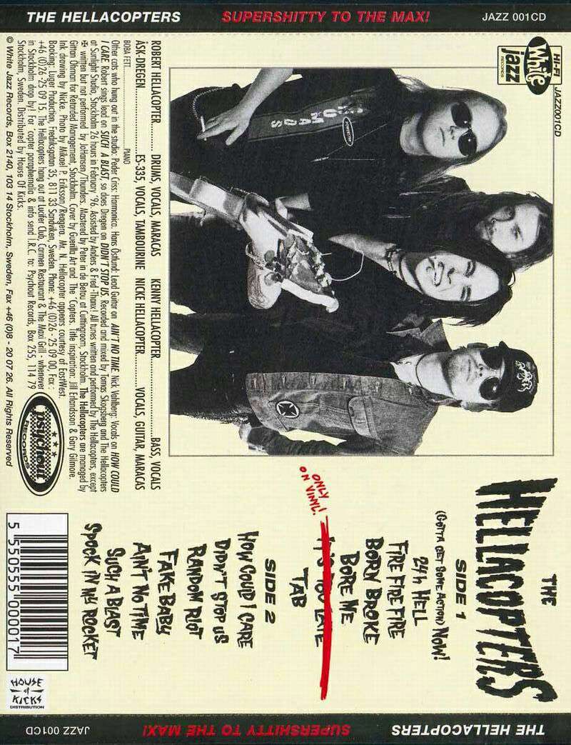 Supershitty to the Max! - Hellacopters, The (CD) music collectible [Barcode 5550555000017] - Main Image 2