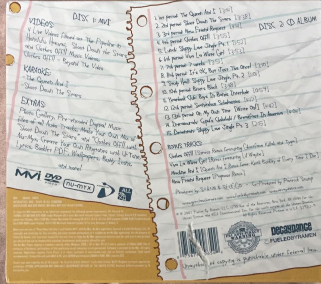 As Cruel as School Children - Gym Class Heroes (CD) music collectible [Barcode 075678996542] - Main Image 2