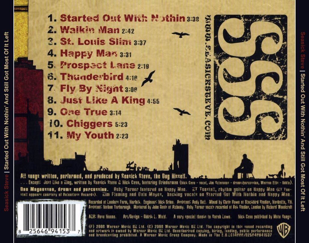 I Started Out With Nothin And I Still Got Most Of It Left - Seasick Steve (CD) music collectible [Barcode 825646941537] - Main Image 2